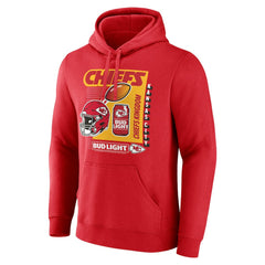 Kansas City Chiefs Bud Light Pullover Hoodie - Red Hoodies