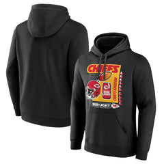 Kansas City Chiefs Bud Light Pullover Hoodie - Black Hoodies