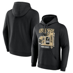 New Orleans Saints Bud Light Pullover Hoodie - Black Hoodies