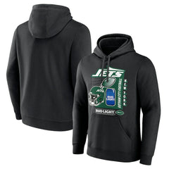 New York Jets Bud Light Pullover Hoodie - Black Hoodies