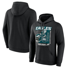 Philadelphia Eagles Bud Light Pullover Hoodie - Black Hoodies