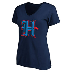 C.J. Stroud Houston Texans Women's Plus Size Fair Catch Name & Number Scoop Neck T-Shirt - Navy T-shirts
