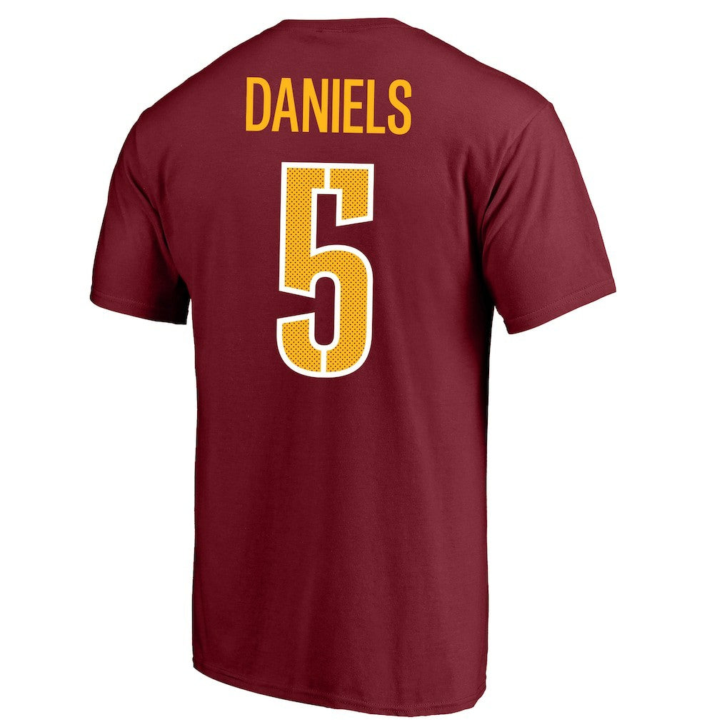 Jayden Daniels Washington Commanders Big & Tall Player Name & Number T-Shirt - Burgundy T-shirts