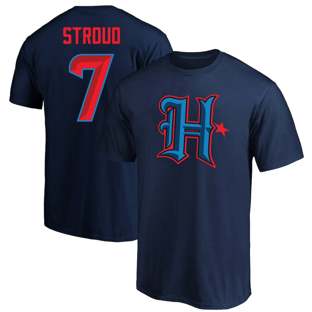 C.J. Stroud Houston Texans Big & Tall Player Name & Number T-Shirt - Navy T-shirts