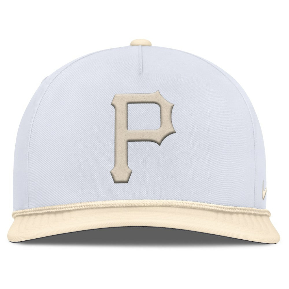 Pittsburgh Pirates Nike Pro Performance Snapback Hat - White/Cream Hats