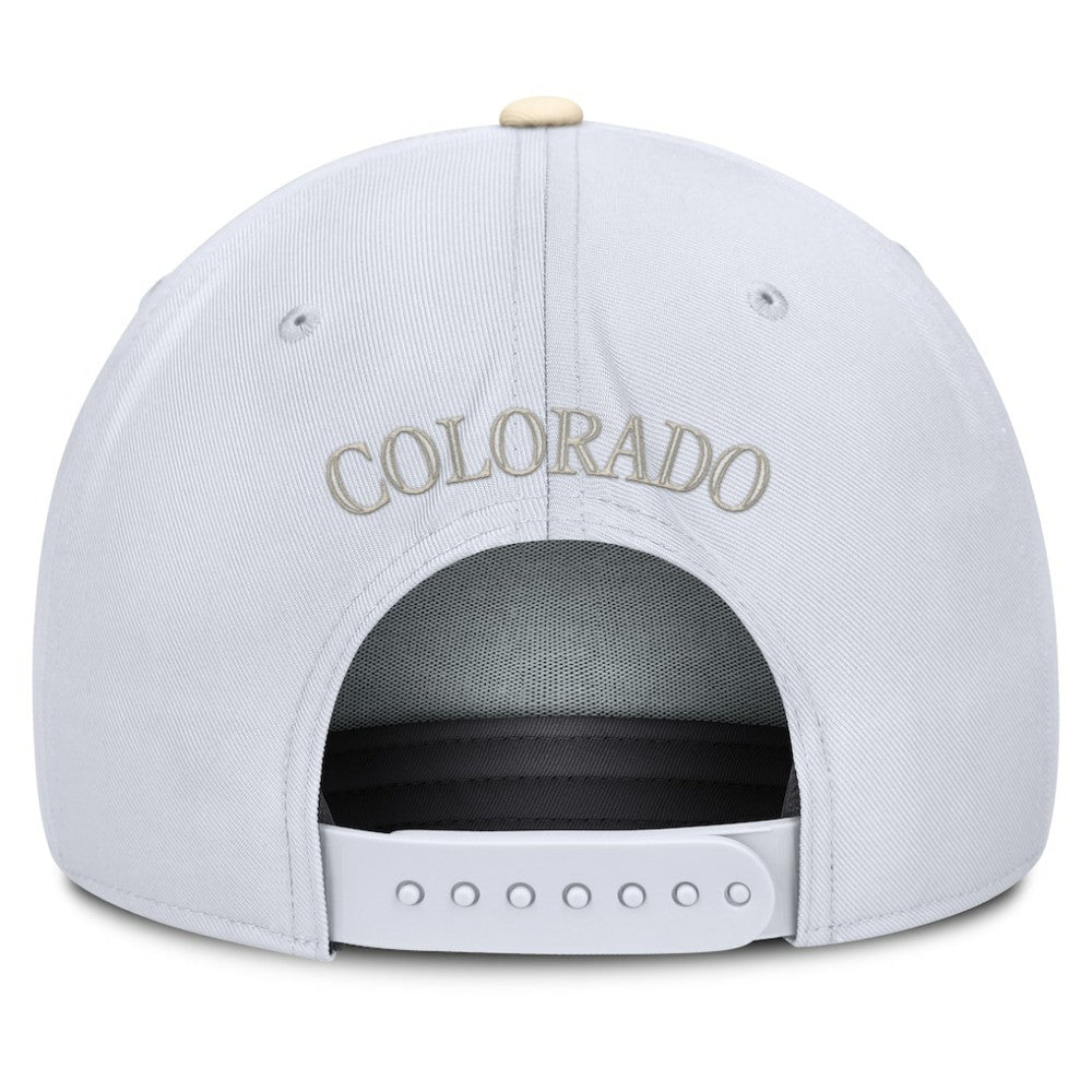 Colorado Rockies Nike Pro Performance Snapback Hat - White/Cream Hats