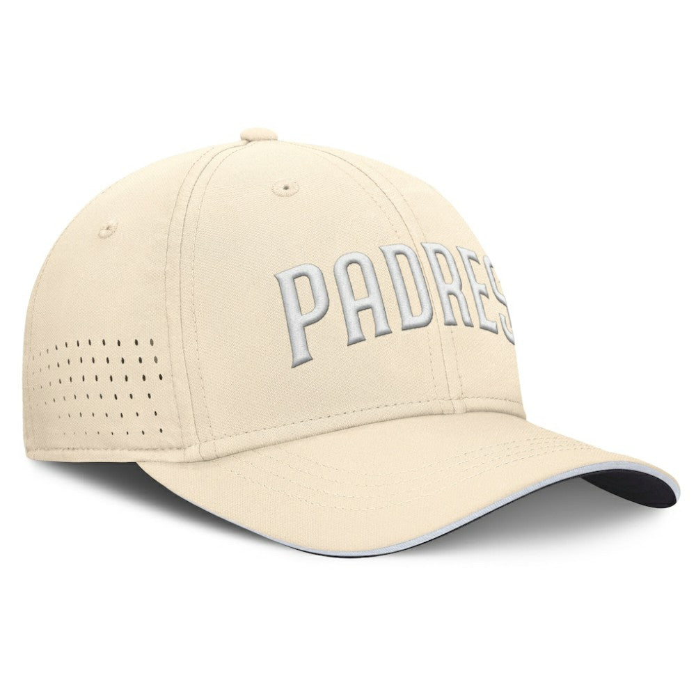 San Diego Padres Nike Rise Performance Flex Hat - Cream Hats