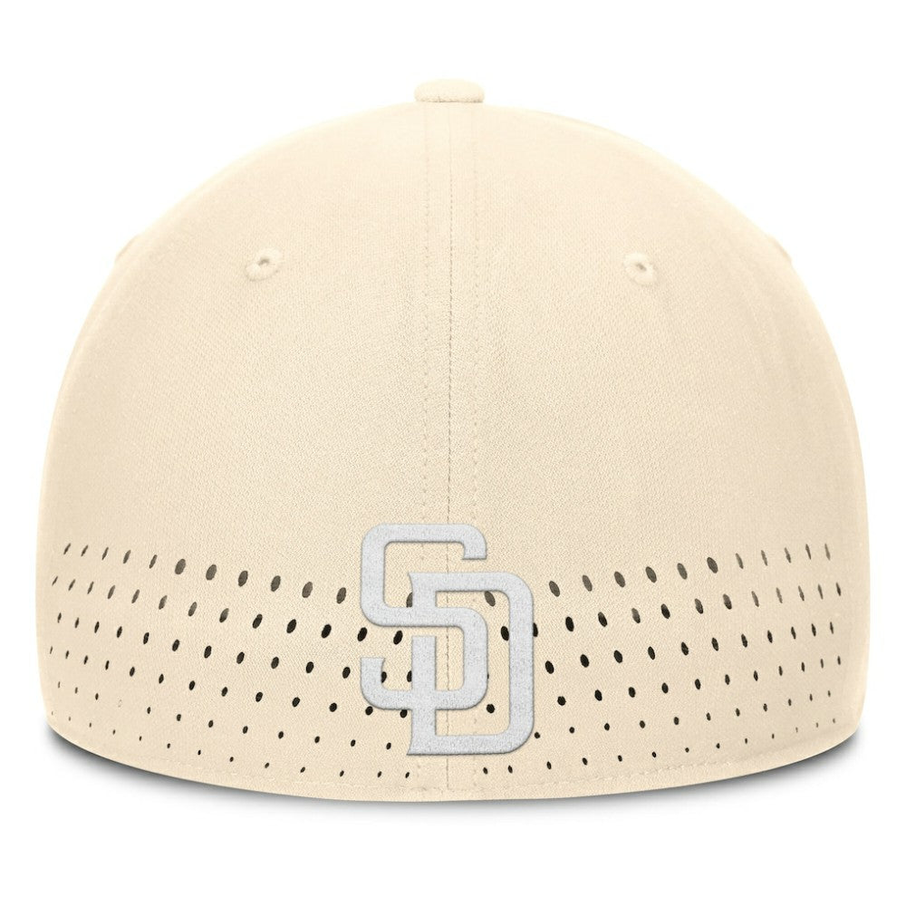 San Diego Padres Nike Rise Performance Flex Hat - Cream Hats