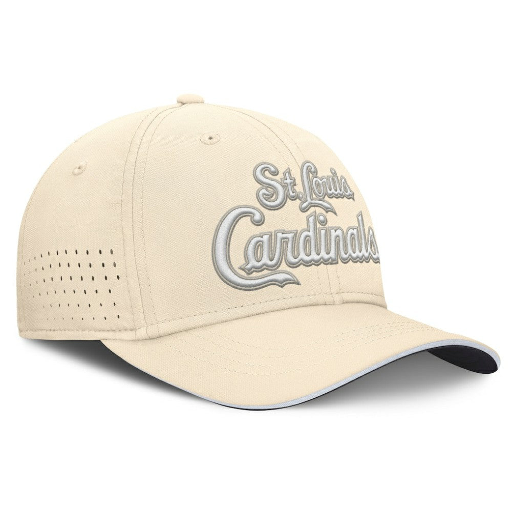 St. Louis Cardinals Nike Rise Performance Flex Hat - Cream Hats