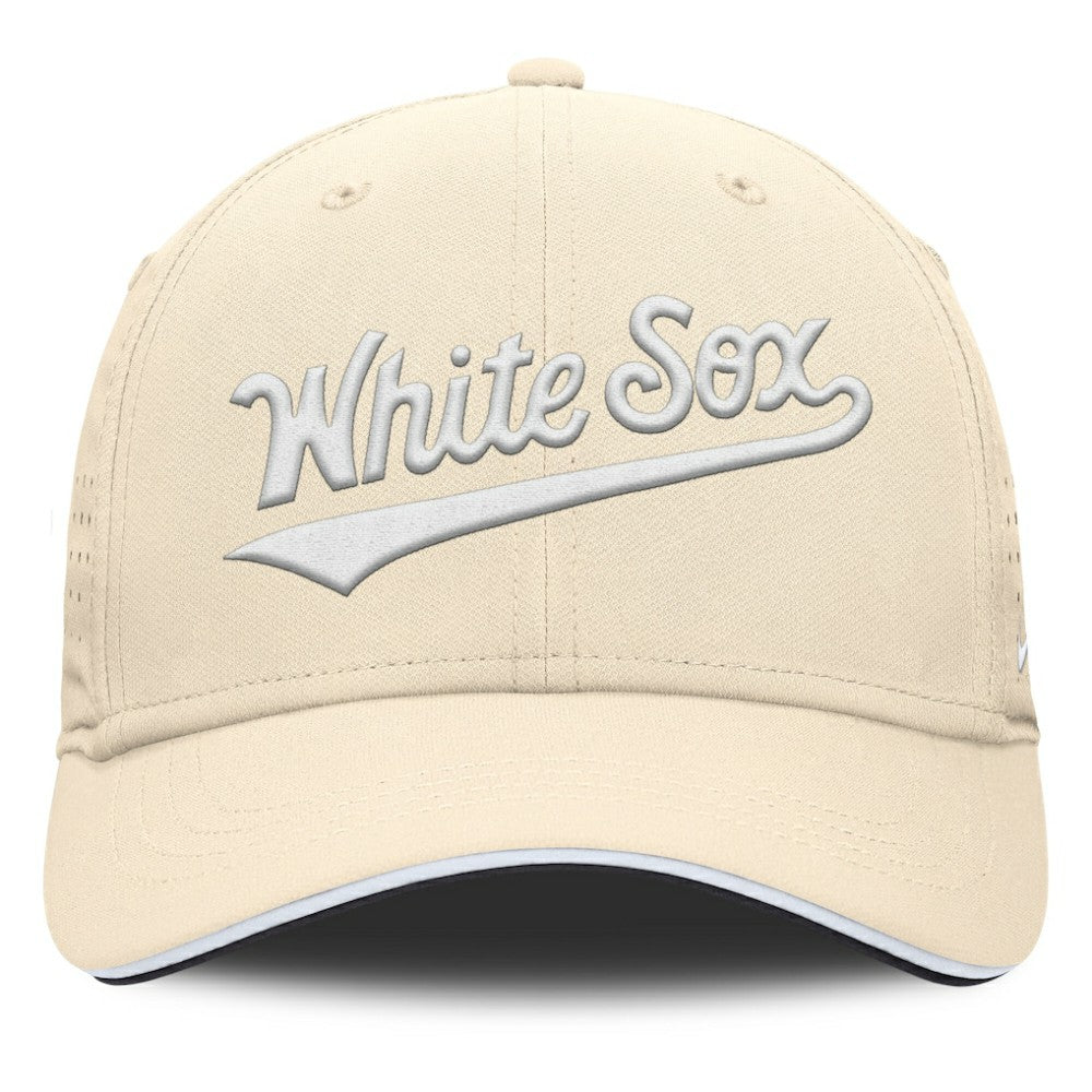 Chicago White Sox Nike Rise Performance Flex Hat - Cream Hats