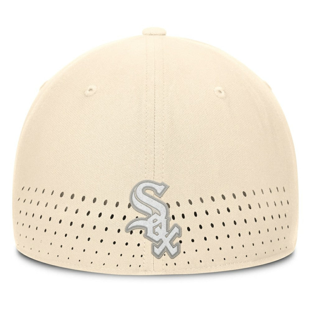 Chicago White Sox Nike Rise Performance Flex Hat - Cream Hats