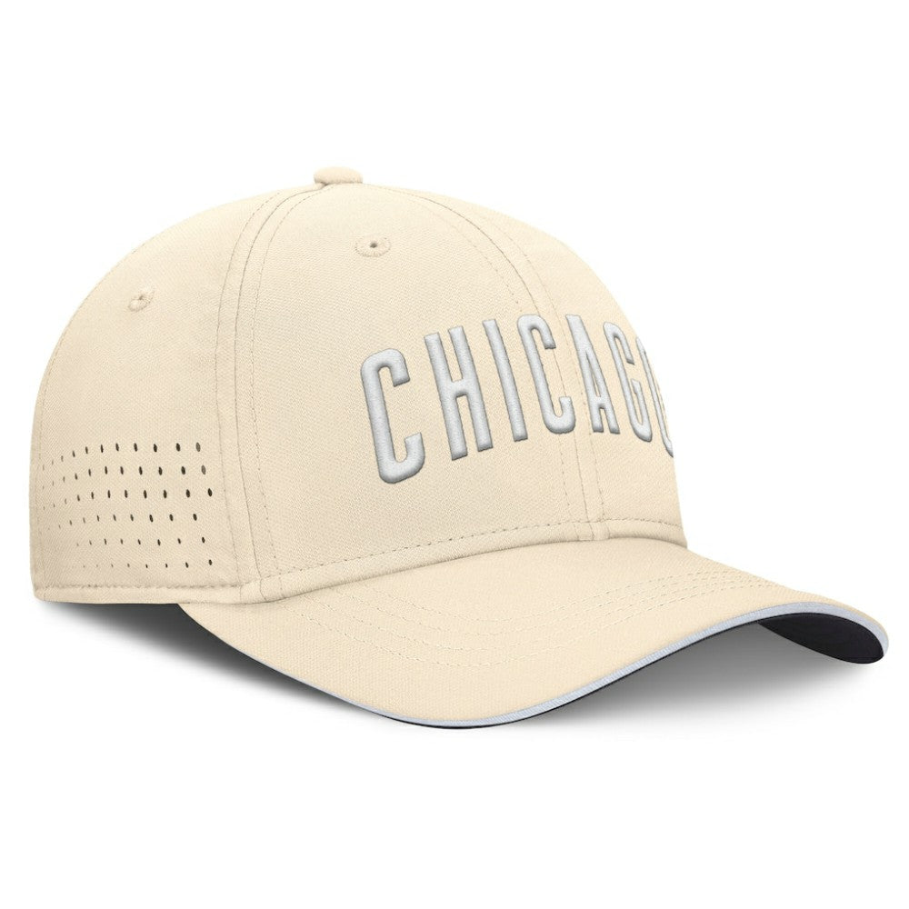Chicago Cubs Nike Rise Performance Flex Hat - Cream Hats