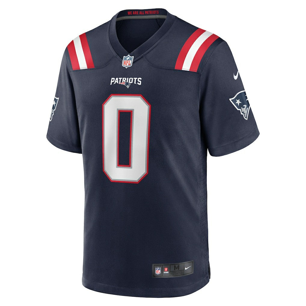 Christian Gonzalez New England Patriots Team Game Jersey - Navy Jerseys