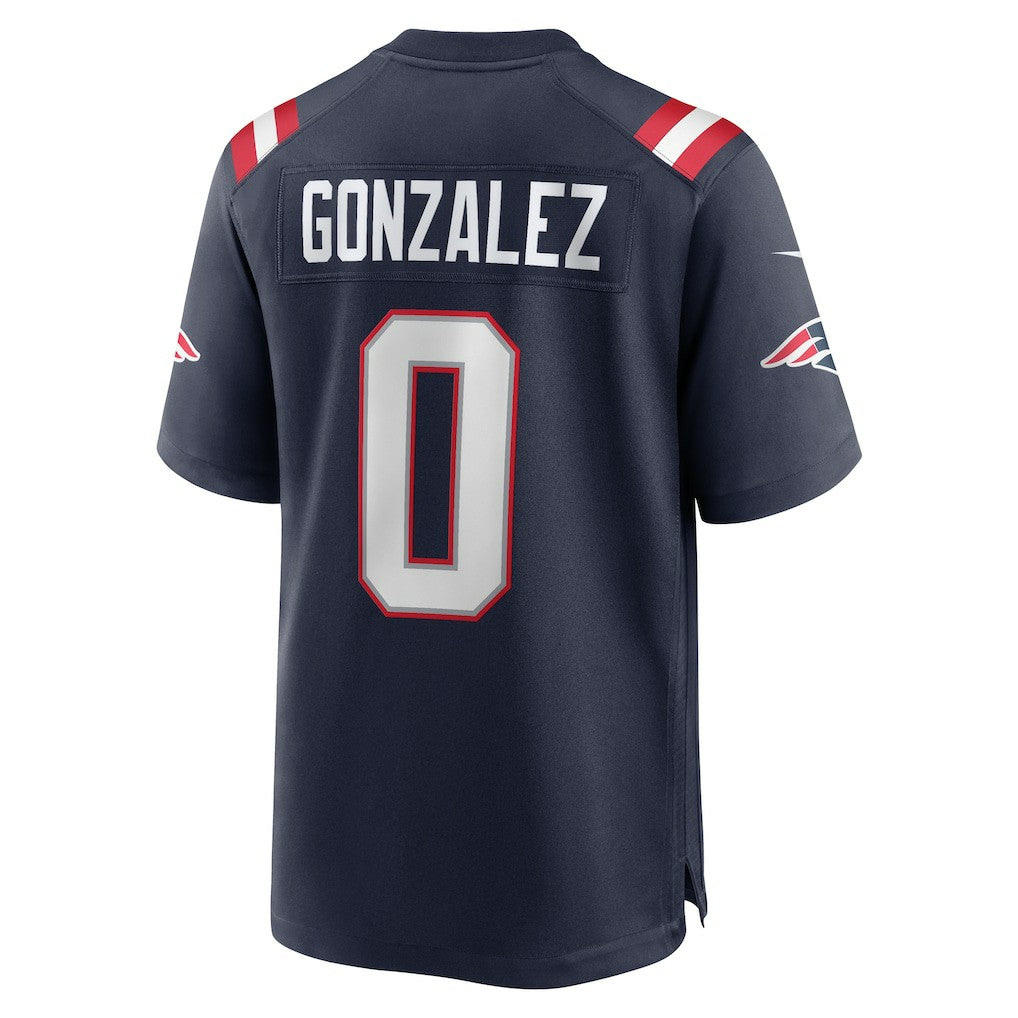 Christian Gonzalez New England Patriots Team Game Jersey - Navy Jerseys