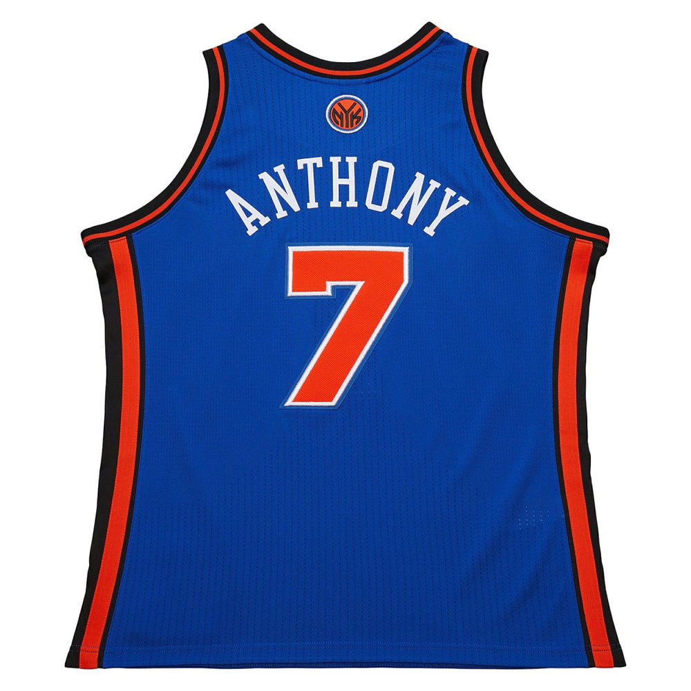 Carmelo Anthony New York Knicks 2010/11 Hardwood Classics Authentic Jersey Blue - Mitchell & Ness