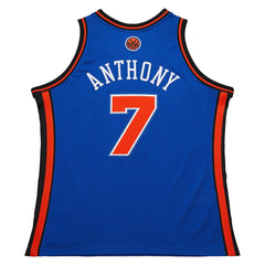 Carmelo Anthony New York Knicks 2010/11 Hardwood Classics Authentic Jersey Blue - Mitchell & Ness