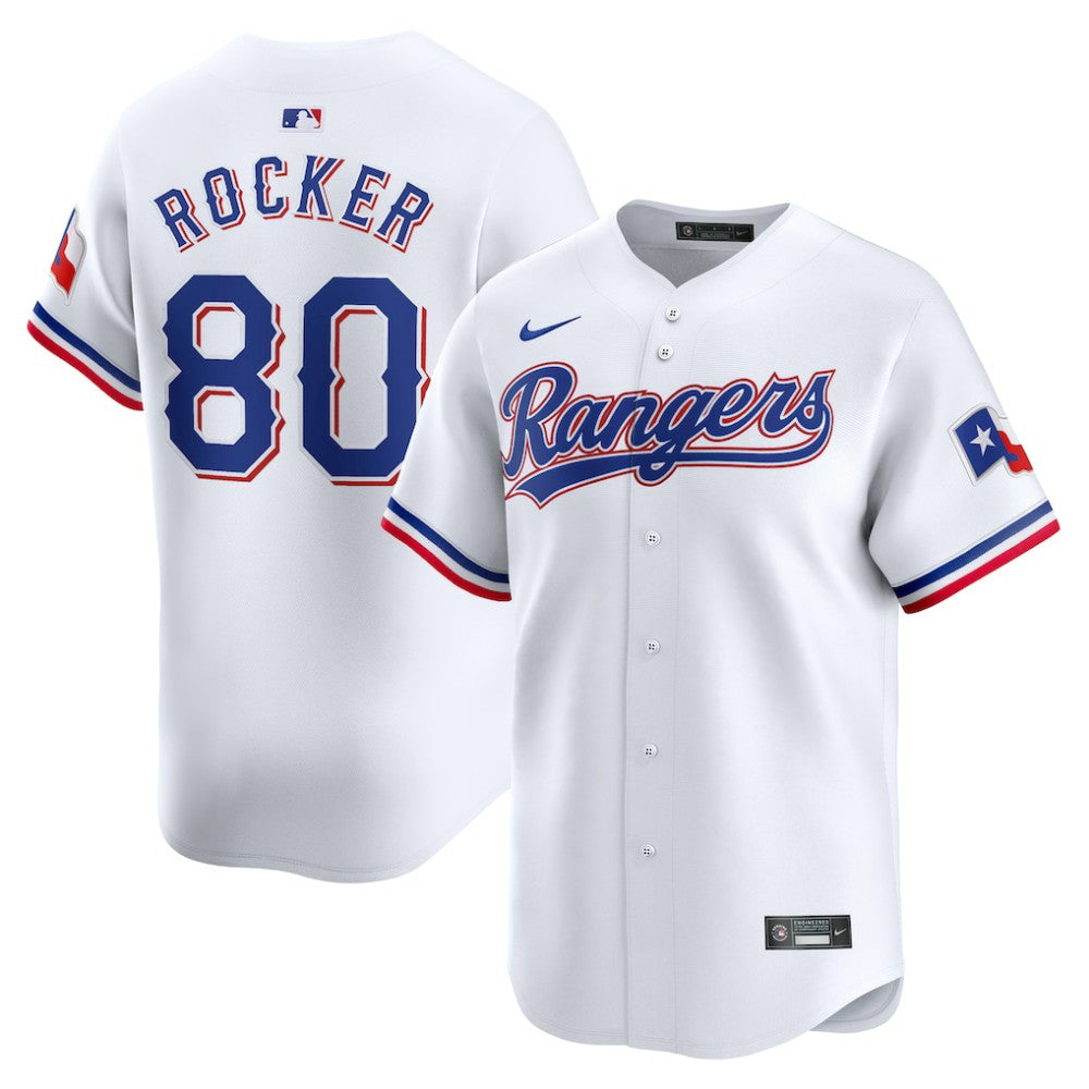 Kumar Rocker Texas Rangers Nike Home Limited Player Jersey - White Jerseys