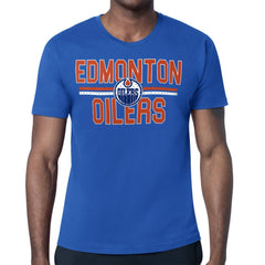 Edmonton Oilers Starter Mesh Look Team Name T-Shirt - Royal | US 202296550