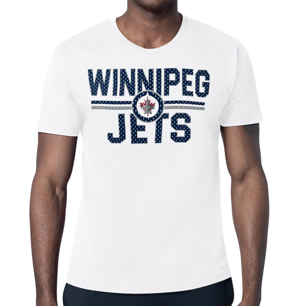 Winnipeg Jets Starter Mesh Look Team Name T-Shirt - White | US 202296557