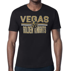 Vegas Golden Knights Starter Mesh Look Team Name T-Shirt - Black | US 202296563