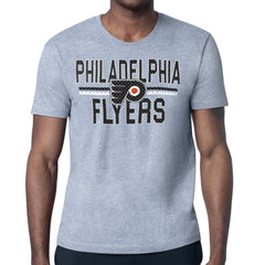 Philadelphia Flyers Starter Mesh Look Team Name T-Shirt - Heather Gray | US 202296568
