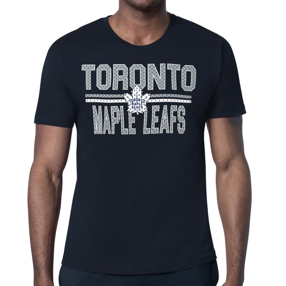 Toronto Maple Leafs Starter Mesh Look Team Name T-Shirt - Navy | US 202296572