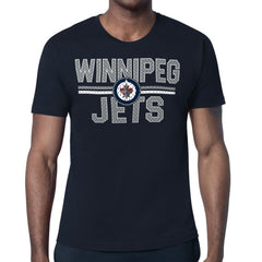 Winnipeg Jets Starter Mesh Look Team Name T-Shirt - Navy | US 202296584