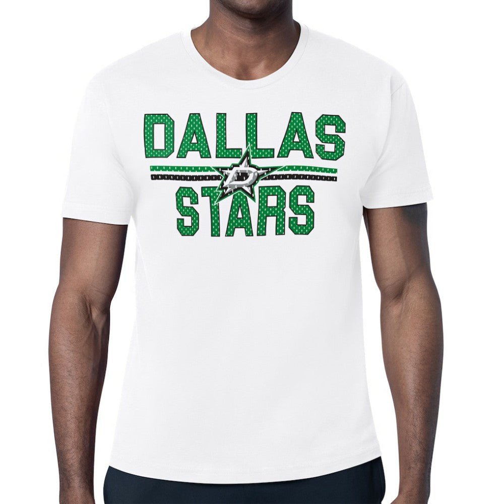 Dallas Stars Starter Mesh Look Team Name T-Shirt - White | US 202296590