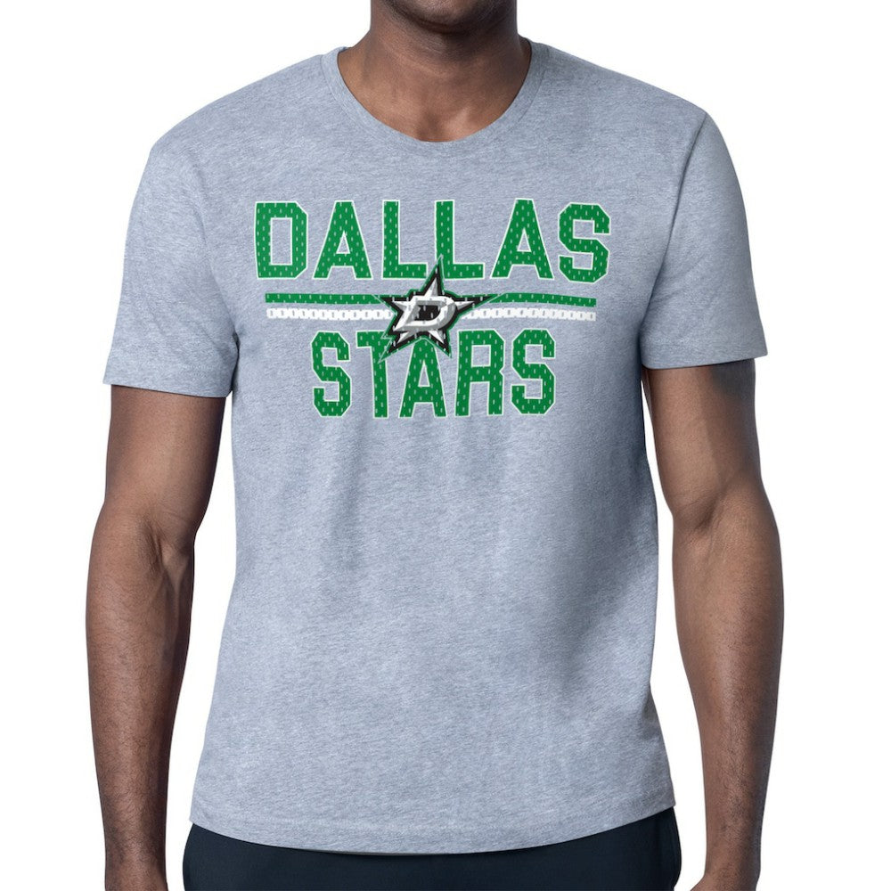 Dallas Stars Starter Mesh Look Team Name T-Shirt - Heather Gray | US 202296594