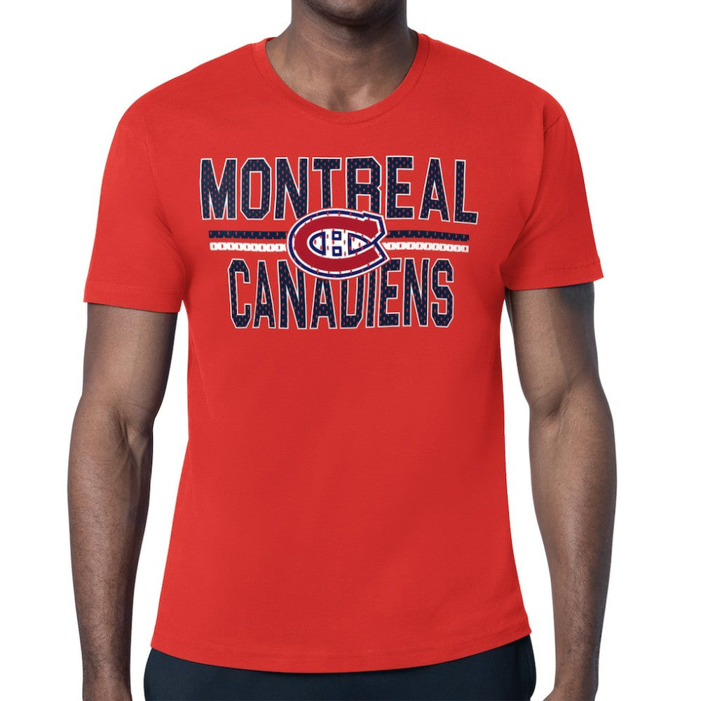 Montreal Canadiens Starter Mesh Look Team Name T-Shirt - Red | US 202296608