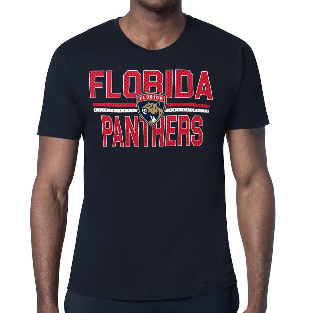 Florida Panthers Starter Mesh Look Team Name T-Shirt - Navy | US 202296614