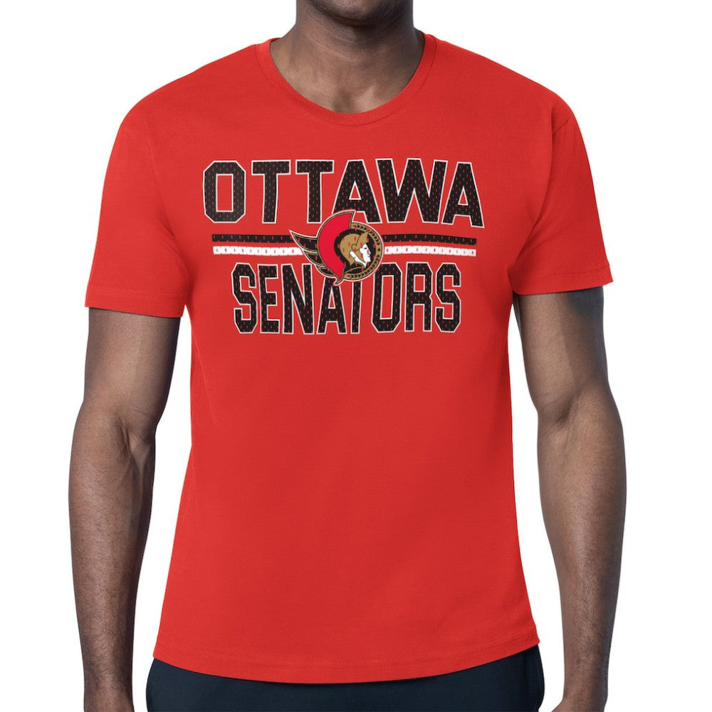 Ottawa Senators Starter Mesh Look Team Name T-Shirt - Red | US 202296615