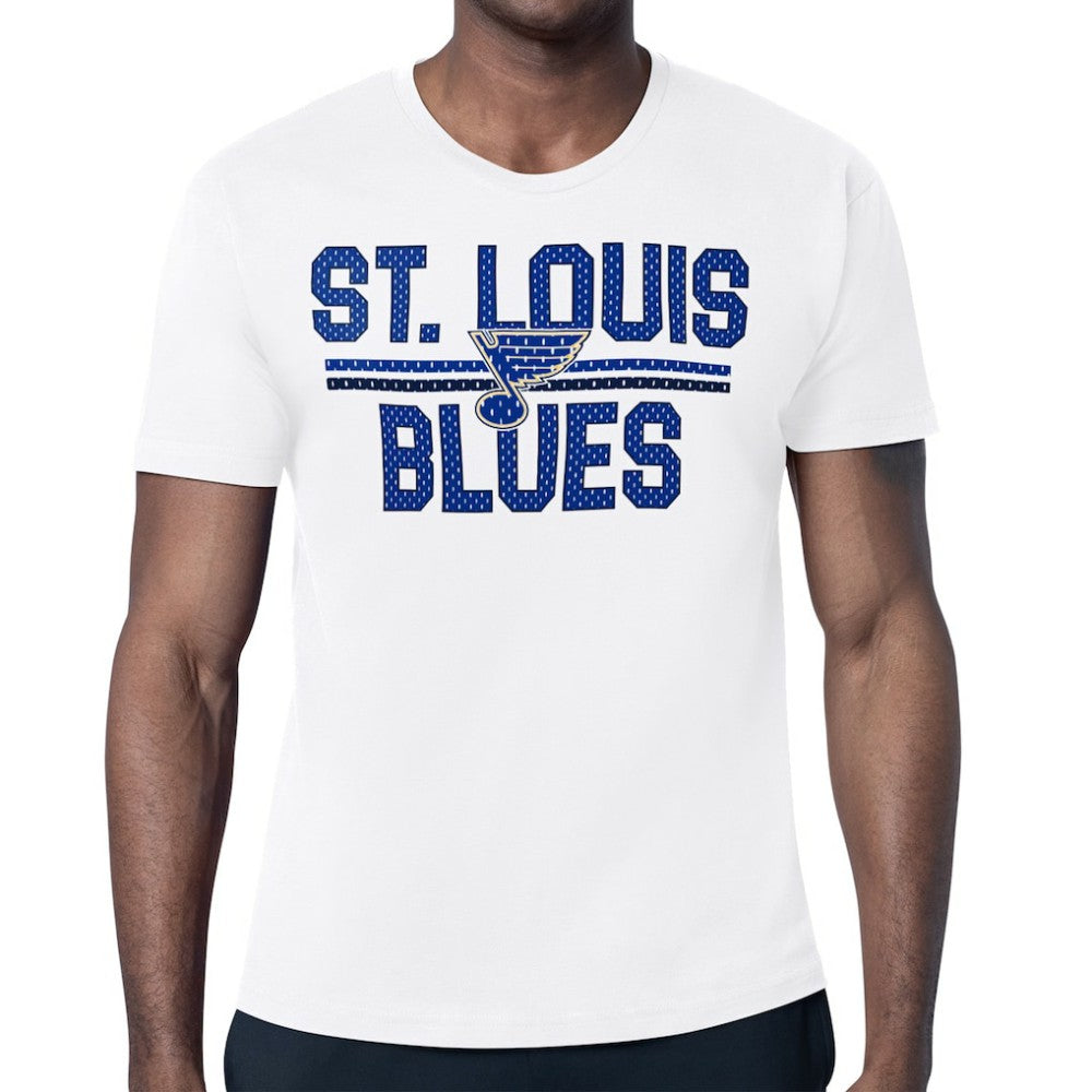 St. Louis Blues Starter Mesh Look Team Name T-Shirt - White | US 202296625