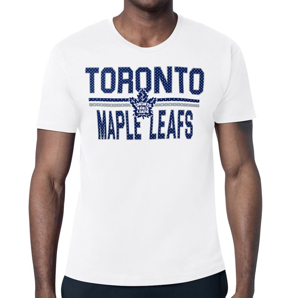 Toronto Maple Leafs Starter Mesh Look Team Name T-Shirt - White | US 202296626