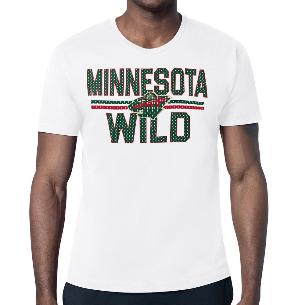 Minnesota Wild Starter Mesh Look Team Name T-Shirt - White | US 202296633