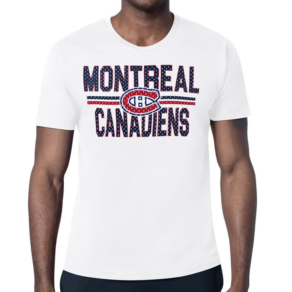 Montreal Canadiens Starter Mesh Look Team Name T-Shirt - White | US 202296640