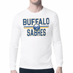 Buffalo Sabres Starter Mesh Look Team Name Long Sleeve T-Shirt - White | US 202296664