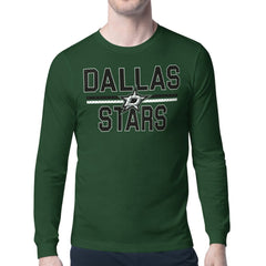 Dallas Stars Starter Mesh Look Team Name Long Sleeve T-Shirt - Green | US 202296703