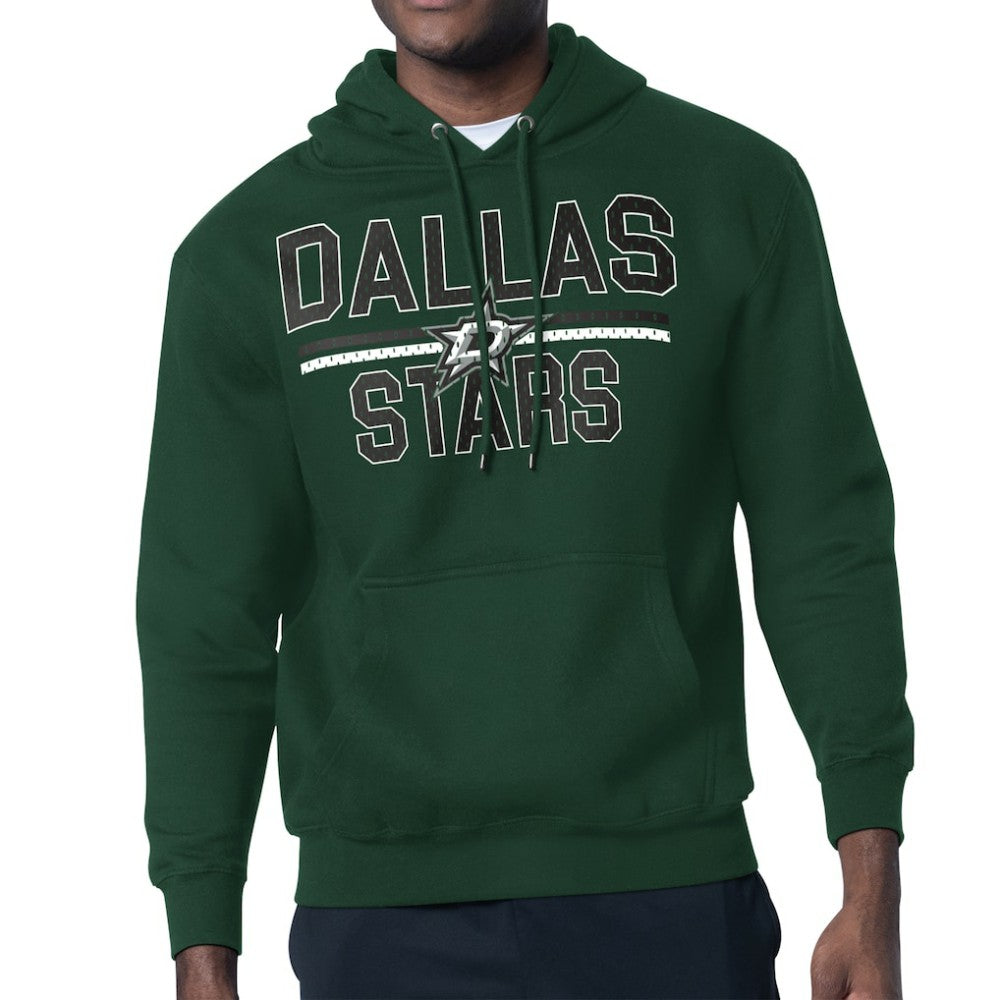 Dallas Stars Starter Mesh Look Team Name Logo Tri-Blend Pullover Hoodie - Green | US 202296843