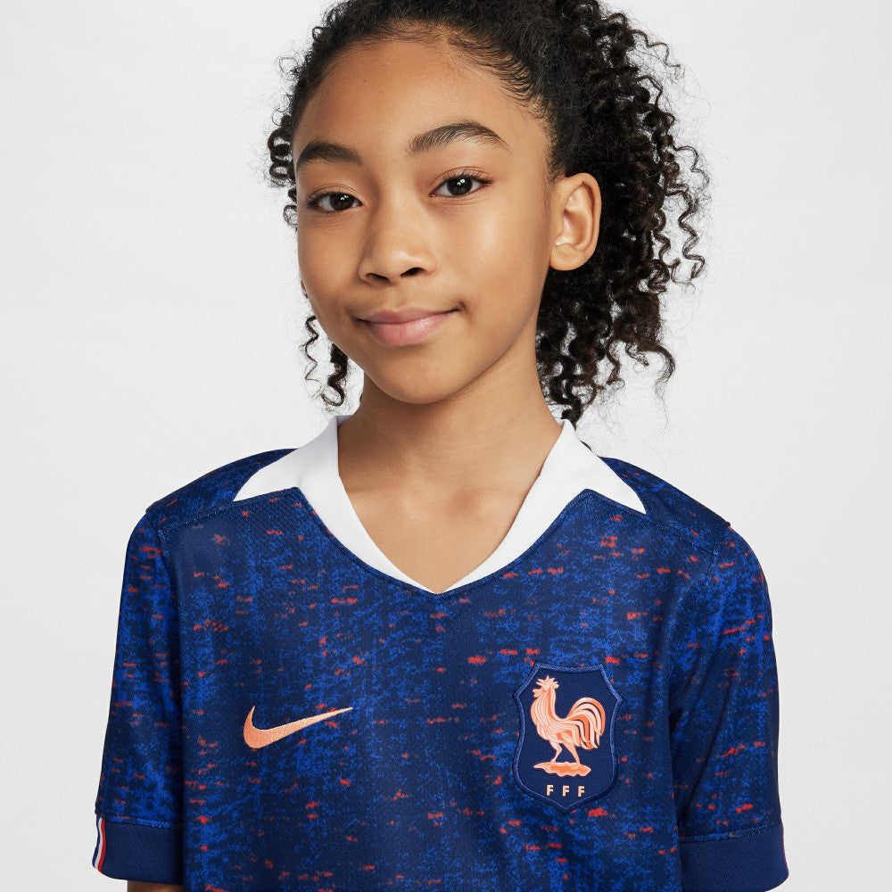 France Women's National Team Youth 2025/26 Home Replica Jersey Blue - Nike sale