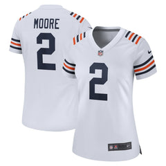 D.J. Moore Chicago Bears Women's Alternate Game Jersey - White Jerseys