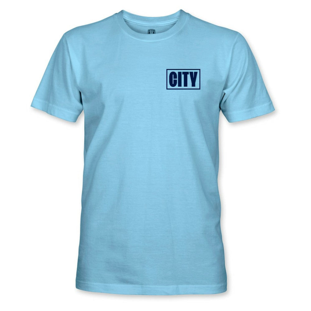 Manchester City 1863FC Duo Tone Stadium T-Shirt Sky Blue