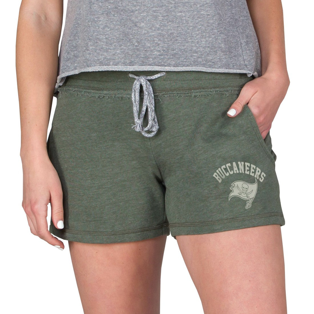 Tampa Bay Buccaneers Concepts Sport Women's Mainstream French Terry Tri-Blend Shorts - Green Shorts