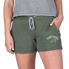 Carolina Panthers Concepts Sport Women's Mainstream French Terry Tri-Blend Shorts - Green Shorts