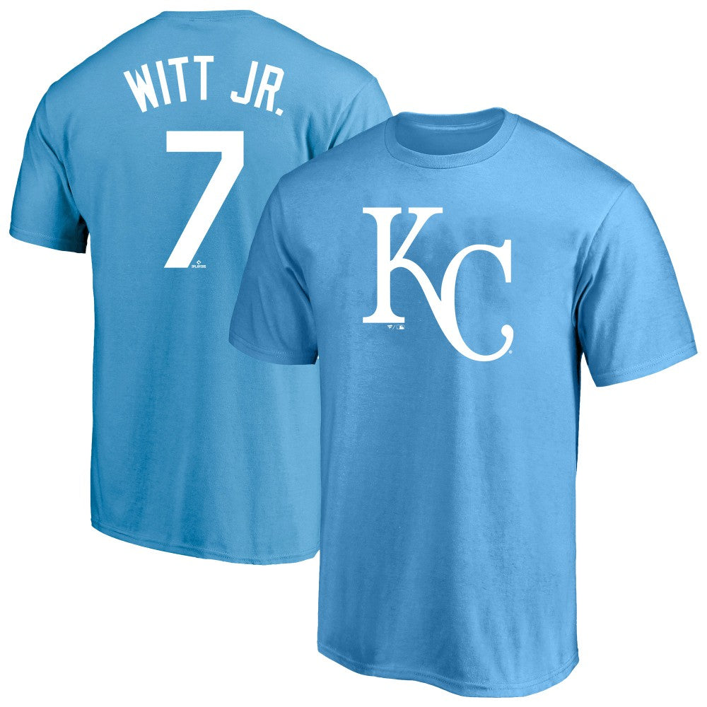 Bobby Witt Jr. Kansas City Royals Fanatics Big & Tall Name & Number T-Shirt - Royal T-shirts