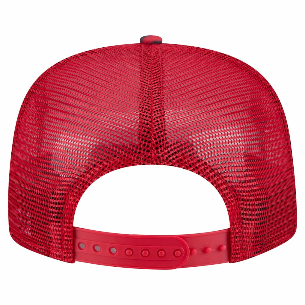 San Francisco 49ers New Era Adventure Pattern Golfer Snapback Hat - Scarlet Hats