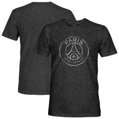Paris Saint-Germain 1863FC Mono Badge Vintage Tri-Blend T-Shirt Black