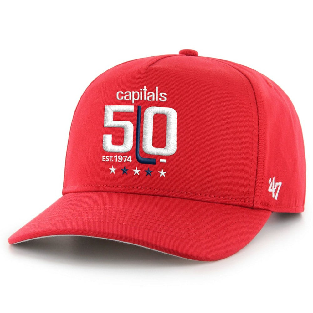 Washington Capitals '47 50th Anniversary Hitch Adjustable Hat - Red | US 202308317