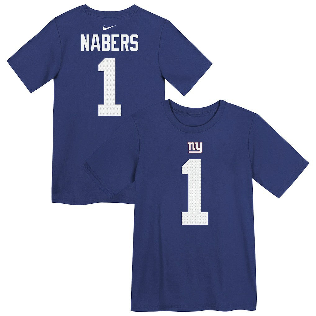 Malik Nabers New York Giants Preschool Name & Number T-Shirt - Royal T-shirts