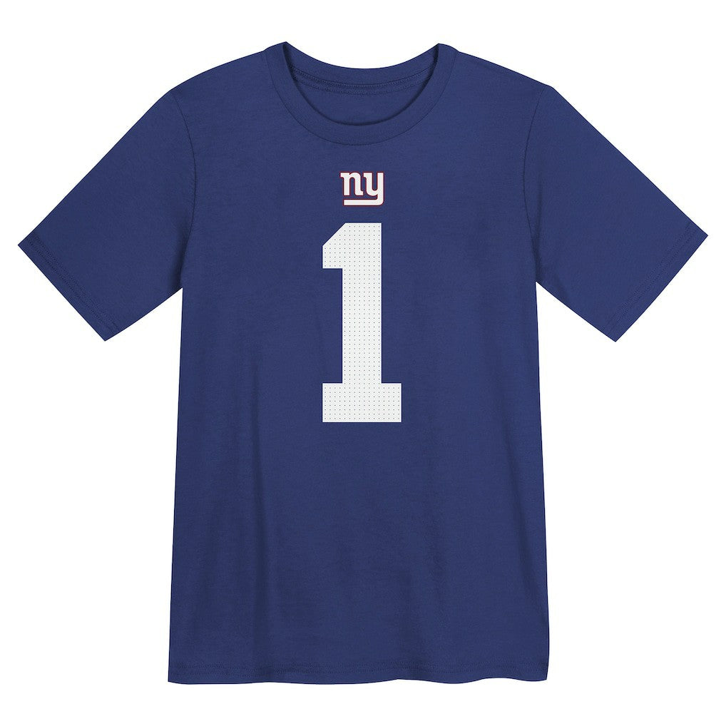 Malik Nabers New York Giants Preschool Name & Number T-Shirt - Royal T-shirts